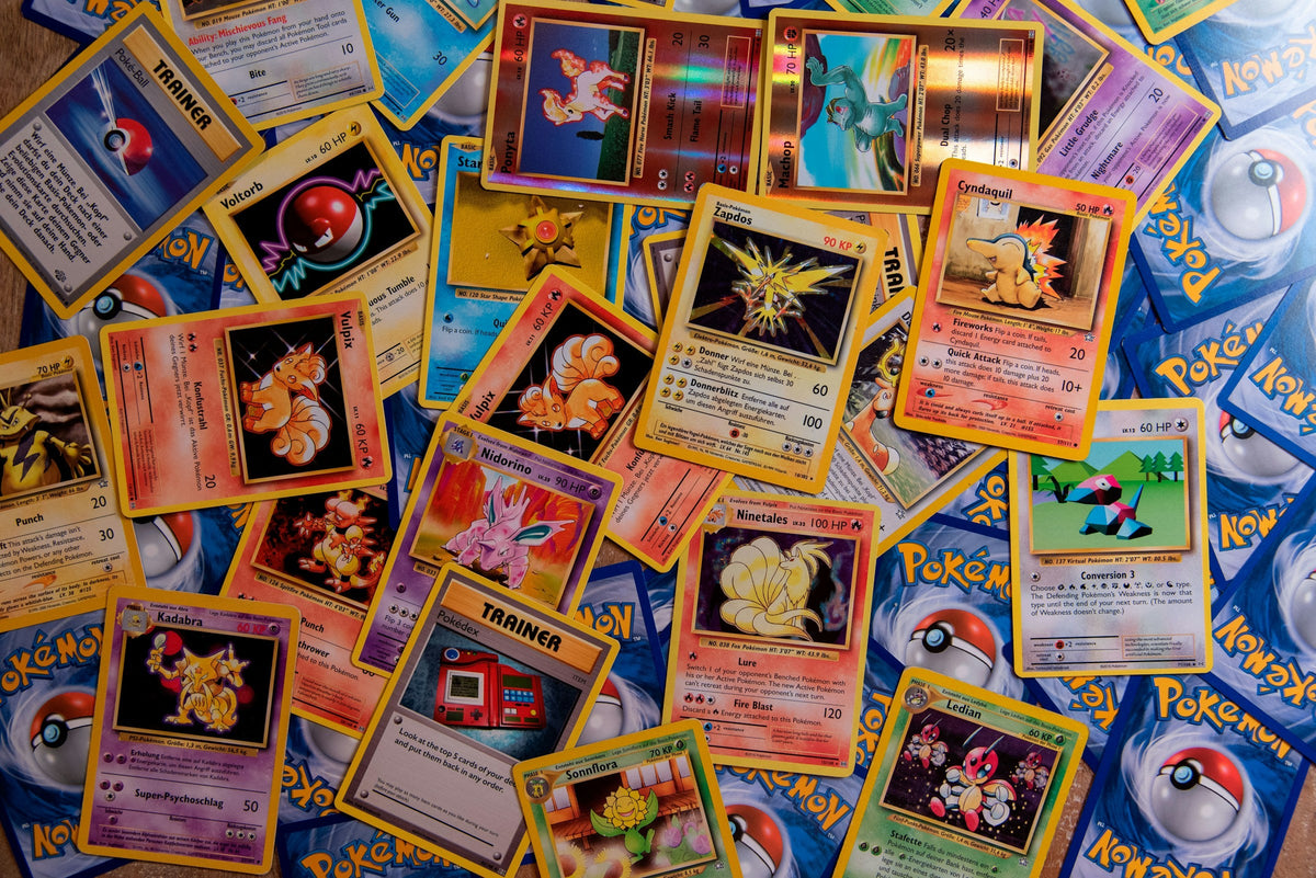 Pokémon trading cards for PullCove's guide to buying Pokémon cards in Irish towns and rural areas